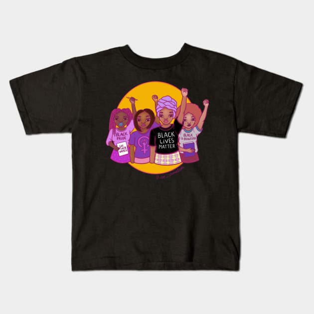 Black Lives Matter Kids T-Shirt by @isedrawing